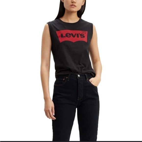 Levi's Tops - GUC SzM Levi's Women's Black Sleeveless Top